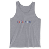 Science Lettering Men/Unisex Tank in Athletic Heather color