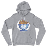 Send Noods Hoodie in Athletic Heather color
