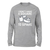 I Don't Have A Square To Spare Men/Unisex Drop Shoulder Sweatshirt in Athletic Heather color