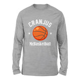 Cranjus Mcbasketball Men/Unisex Drop Shoulder Sweatshirt in Athletic Heather color