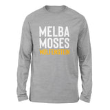 Melba Moses Wolfenstein Men/Unisex Drop Shoulder Sweatshirt in Athletic Heather color
