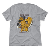 Justin Beaver Men/Unisex T-Shirt in Athletic Heather color
