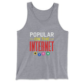 Popular On The Internet Men/Unisex Tank in Athletic Heather color