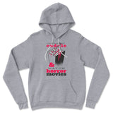 I Just Want To Cuddle And Watch Horror Movies Hoodie in Athletic Heather color
