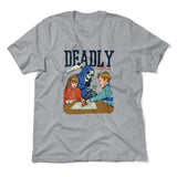 Deadly Games Men/Unisex T-Shirt in Athletic Heather color