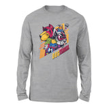 Dogvengers Men/Unisex Drop Shoulder Sweatshirt in Athletic Heather color