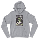 I Mostly Want Peace, Love And Weed Hoodie in Athletic Heather color