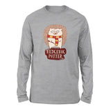 Hedge Hog Potter Men/Unisex Drop Shoulder Sweatshirt in Athletic Heather color