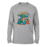 Raccoon Flying Aladdin Men/Unisex Drop Shoulder Sweatshirt
