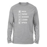Rock Paper Scissor Lizard Spock Men/Unisex Drop Shoulder Sweatshirt