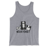 Never Forget The Old Stuff Men/Unisex Tank in Athletic Heather color