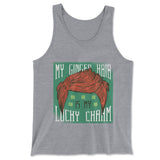 My Ginger Hair Is My Lucky Charm Men/Unisex Tank in Athletic Heather color