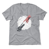 Creation Of Adam - Motorcycle Men/Unisex T-Shirt in Athletic Heather color