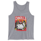 Chinzilla Monster Men/Unisex Tank in Athletic Heather color