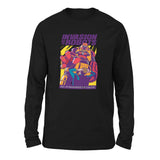 Invasion Of The Robots Men/Unisex Drop Shoulder Sweatshirt in Black color