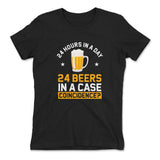 24 Hours In A Day, 24 Beers In A Case. Coincidence Womens T-Shirt in Black color