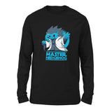 Master Hedgehog Men/Unisex Drop Shoulder Sweatshirt in Black color