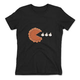 Pie Eating Cream Womens T-Shirt in Black color
