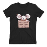 Willing To Undergo Scientific Research For Food Womens T-Shirt in Black color