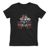 Sleepy Robot Womens T-Shirt in Black color