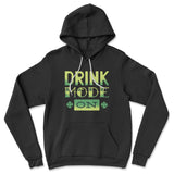 Drink Mode On Hoodie in Black color