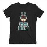 Robocat Womens T-Shirt in Black color