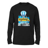 Straight Outta Battle Bus Men/Unisex Drop Shoulder Sweatshirt in Black color