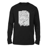 Debt Atlas Men/Unisex Drop Shoulder Sweatshirt in Black color