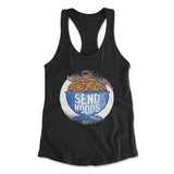 Send Noods Womens Racerback Tank in Black color