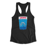 Jaws Teeth Womens Racerback Tank in Black color