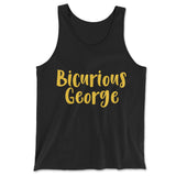 Bicurious George Men/Unisex Tank in Black color