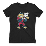 Dancing Monkey Jackson Womens T-Shirt in Black color