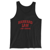 Harvard Law, Just Kidding Men/Unisex Tank in Black color