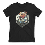Lifeline Pug Apex Gamer Womens T-Shirt in Black color