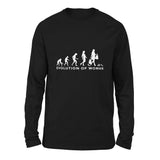 Female Evolution Men/Unisex Drop Shoulder Sweatshirt in Black color