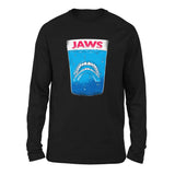 Jaws Teeth Men/Unisex Drop Shoulder Sweatshirt in Black color