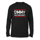 Simmy Kantstandyourbitz Men/Unisex Drop Shoulder Sweatshirt in Black color
