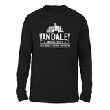 Vandaley Industries Men/Unisex Drop Shoulder Sweatshirt in Black color