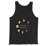 Night Moon Phases Men/Unisex Tank in Black color