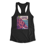 Coast Malone Womens Racerback Tank in Black color
