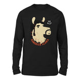 Kendrick Llama Men/Unisex Drop Shoulder Sweatshirt in Black color