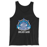 I'm A Lady With A Vocabulary Of A Well Educated Sailor Men/Unisex Tank in Black color