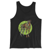 Cyber Greyhound Dog Men/Unisex Tank in Black color