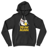 Drunk Again Hoodie in Black color