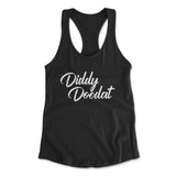 Diddy Doodat Womens Racerback Tank in Black color