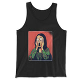 Scream Painting Monalisa Men/Unisex Tank in Black color