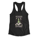 I Mostly Want Peace, Love And Weed Womens Racerback Tank in Black color