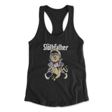 The Slothfather Womens Racerback Tank in Black color
