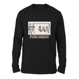 Why Science Teachers Should Not Be Given Playground Duty Men/Unisex Drop Shoulder Sweatshirt in Black color