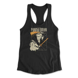 The Pandalorian Womens Racerback Tank in Black color